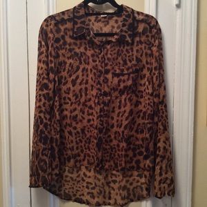 Animal print blouse